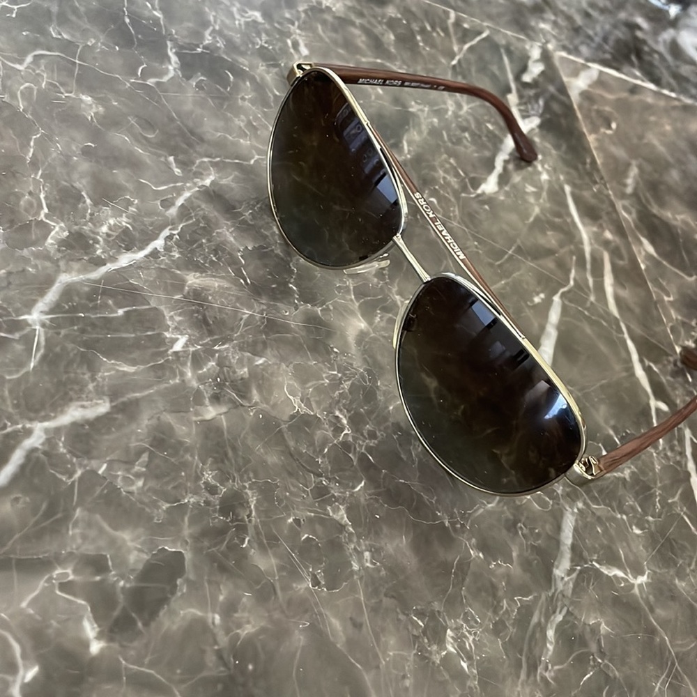 Michael Kors authentic sunglasses womens brown - some scratches- price reflects